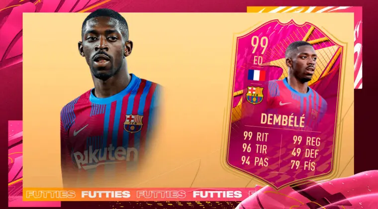 Imagen de FIFA 22: ¿Merece la pena Ousmane Dembélé FUTTIES Premium? + Solución del SBC