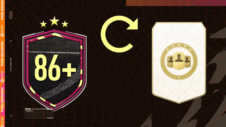 FIFA 22 Ultimate Team SBC Elección de jugador 86+ Pre-Season