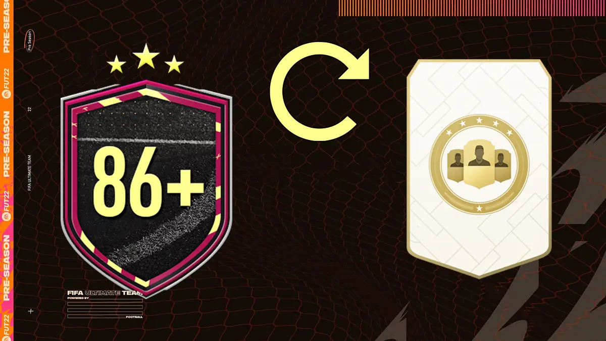FIFA 22 Ultimate Team SBC Elección de jugador 86+ Pre-Season