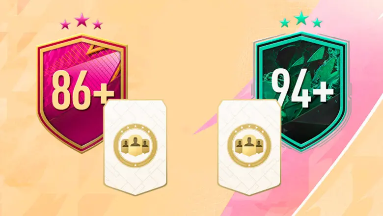 FIFA 22 Ultimate Team SBC Elección de jugador 86+ Metamorfo +94