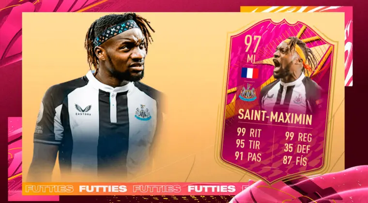 Imagen de FIFA 22: ¿Merece la pena Allan Saint-Maximin FUTTIES Premium? + Solución del SBC