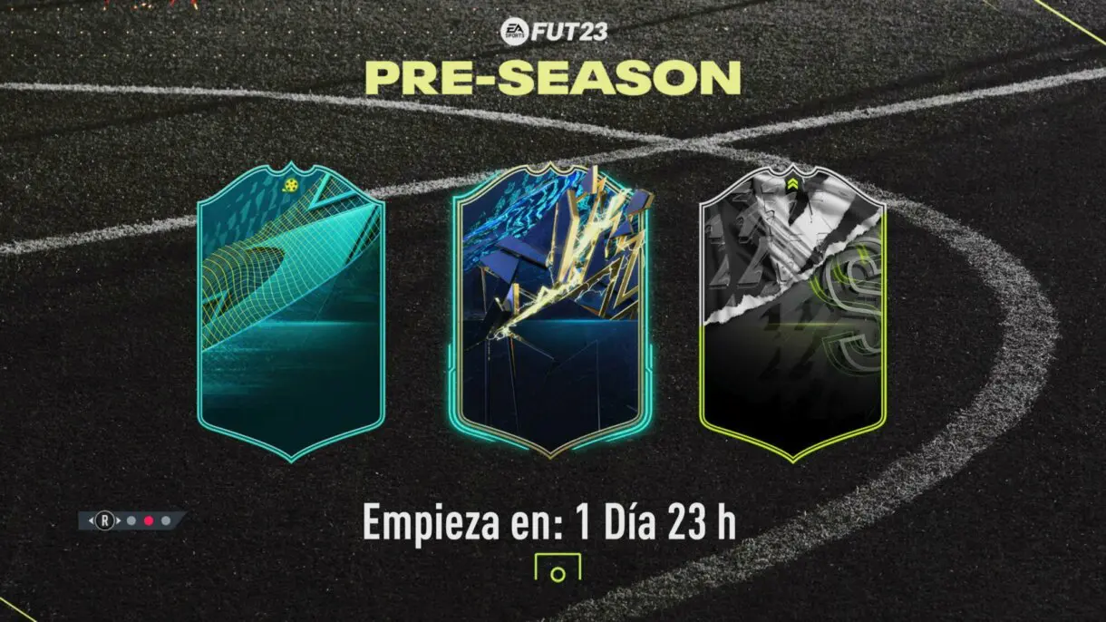 Pantalla de carga anunciando el inicio de Pre-Season FIFA 22 Ultimate Team