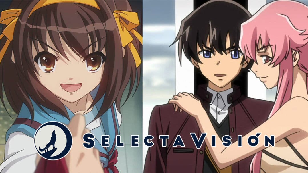  SelectaVisión anuncia la llegada de dos clásicos en español  Mirai Nikki y Haruhi Suzumiya