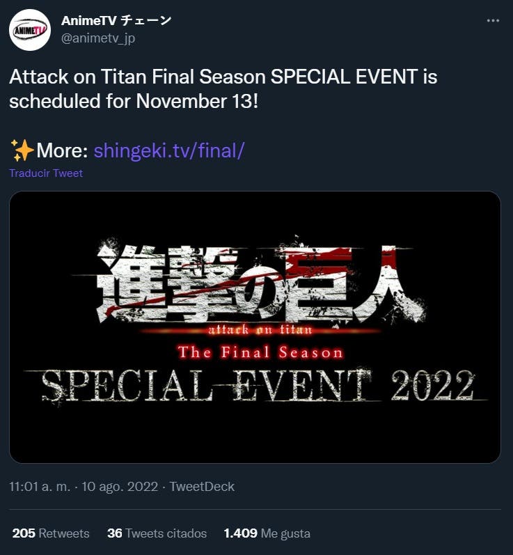 Attack on Titan”: última temporada del anime entra en receso y se  reiniciará en 2022