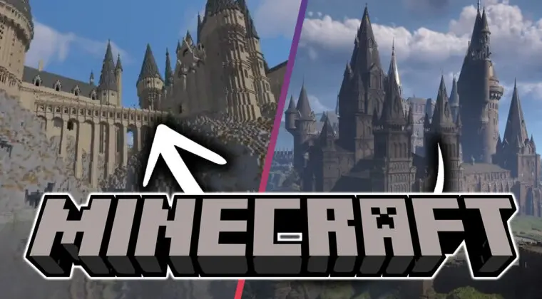 Imagen de La recreación de Hogwarts en Minecraft que aumentará tus ganas de Hogwarts Legacy