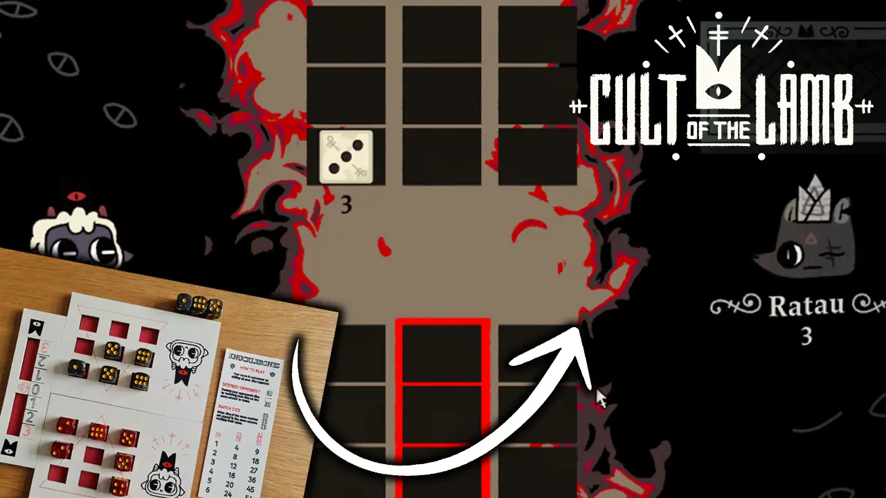 La obra de un fan de Cult of the Lamb
