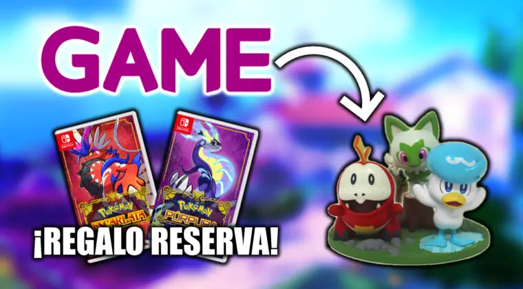 Imagen de Reserva Pokémon Escarlata y Púrpura en GAME y llévate esta exclusiva e increíble figura