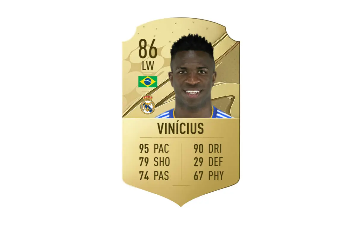 Posible carta oro Vinícius Júnior FIFA 23 Ultimate Team