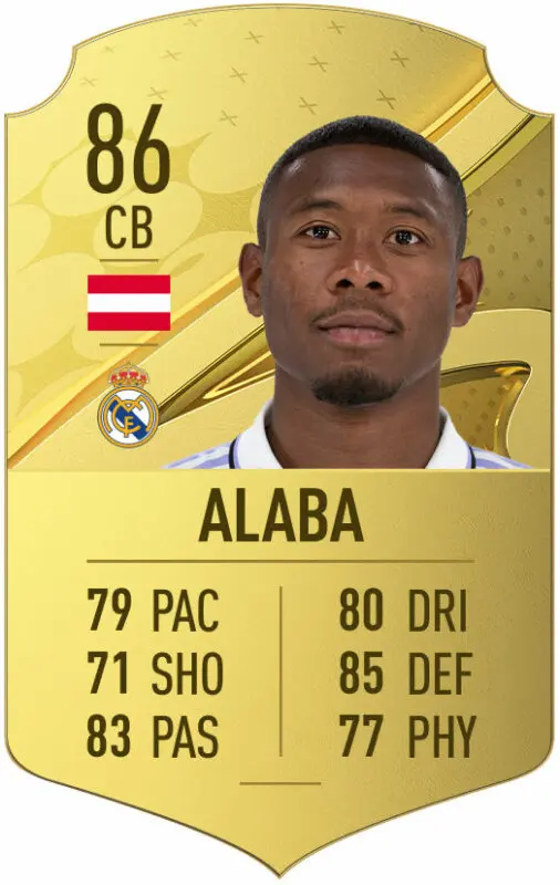 Carta oro David Alaba FIFA 23 Ultimate Team