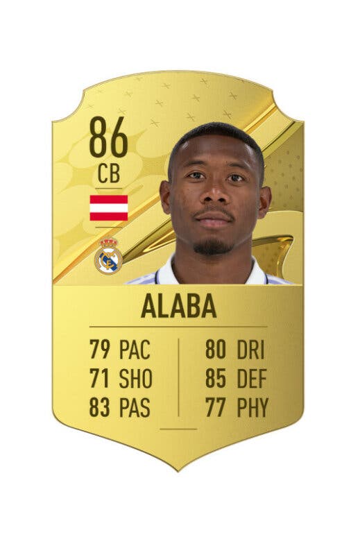 Carta oro Alaba FIFA 23 Ultimate Team