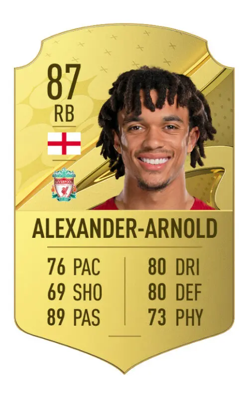 Carta oro Alexander-Arnold FIFA 23 Ultimate Team