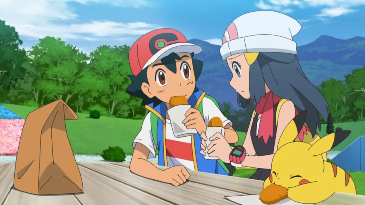 Ash y Maya Viajes Maestros Pokemon