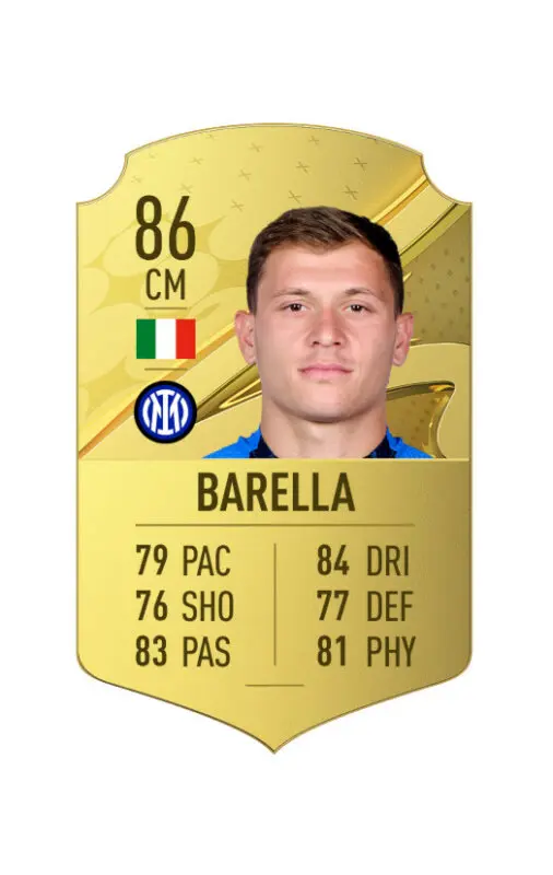Carta oro Barella FIFA 23 Ultimate Team