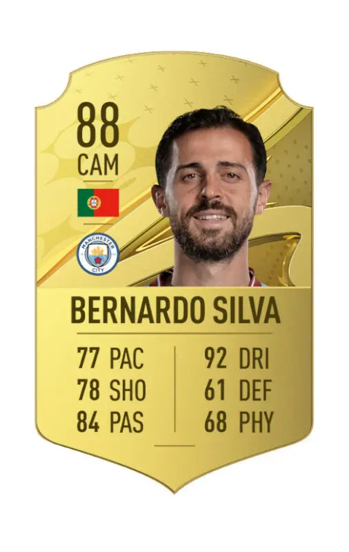 Carta oro Bernardo Silva FIFA 23 Ultimate Team