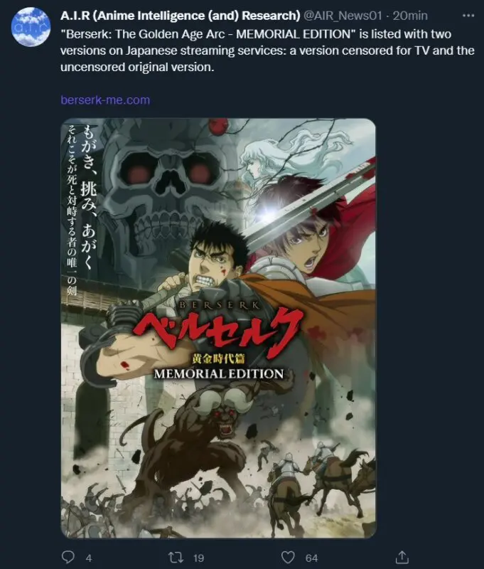 berserk tuit