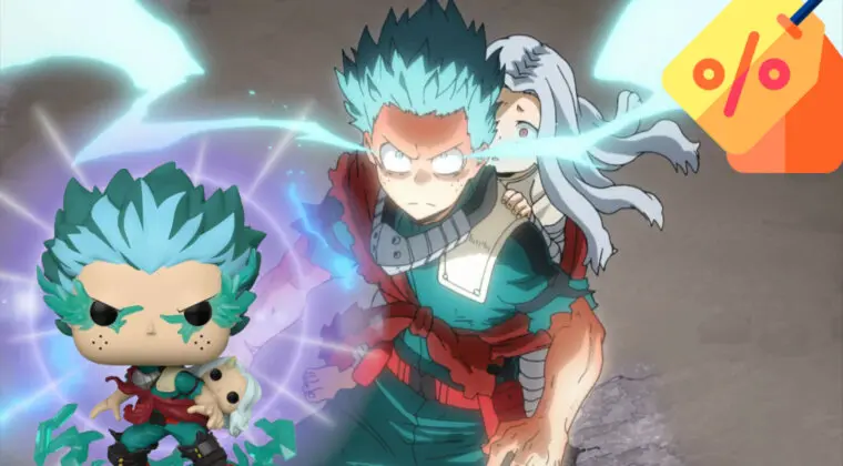 Imagen de Boku no Hero Academia: Gran descuento en este Funko POP gigante de Deku y Eri