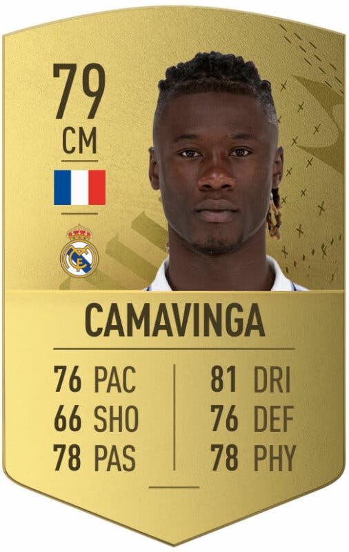 Carta oro Camavinga FIFA 23 Ultimate Team