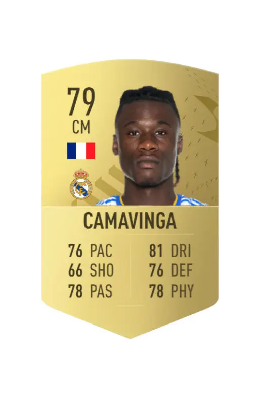 Carta oro Camavinga FIFA 23 Ultimate Team