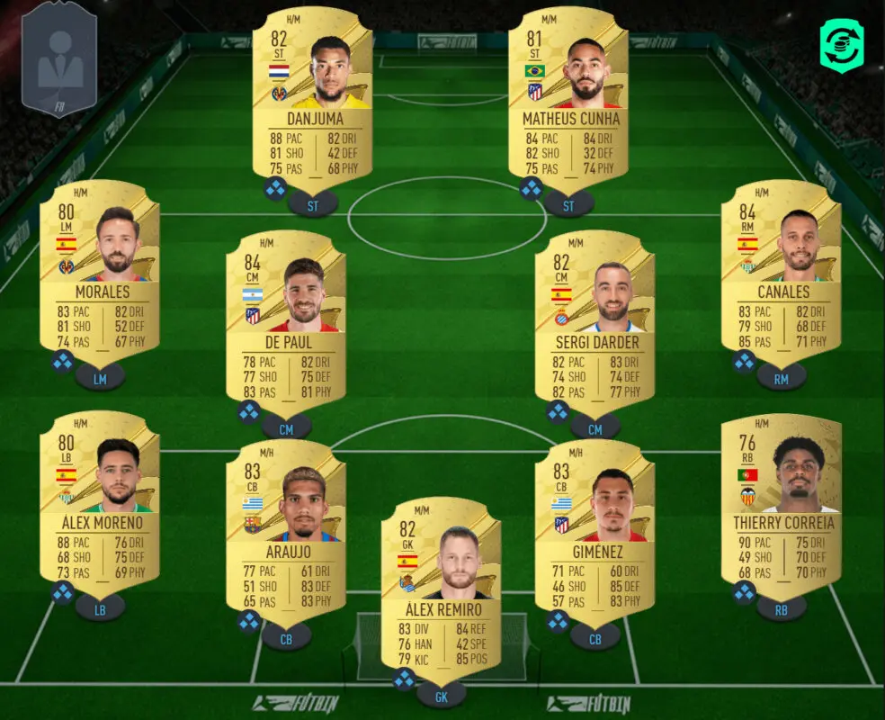 Cartas plantilla completa LaLiga Santander FIFA 23 Ultimate Team