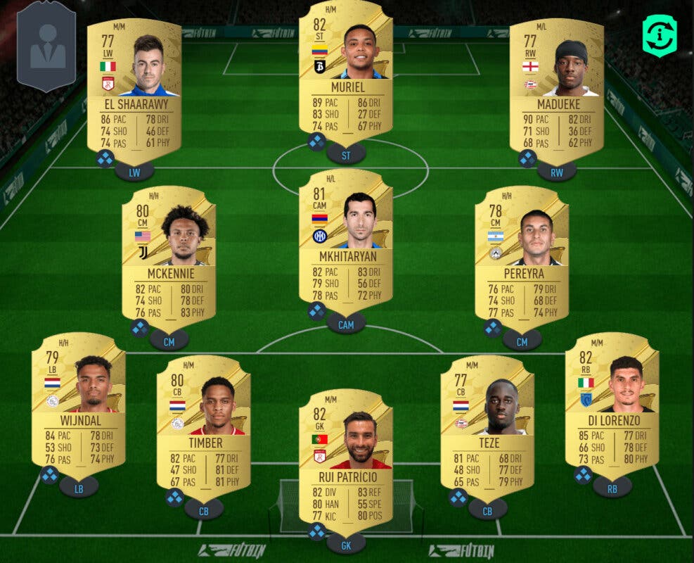 Cartas de un híbrido Serie A - Eredivisie FIFA 23 Ultimate Team