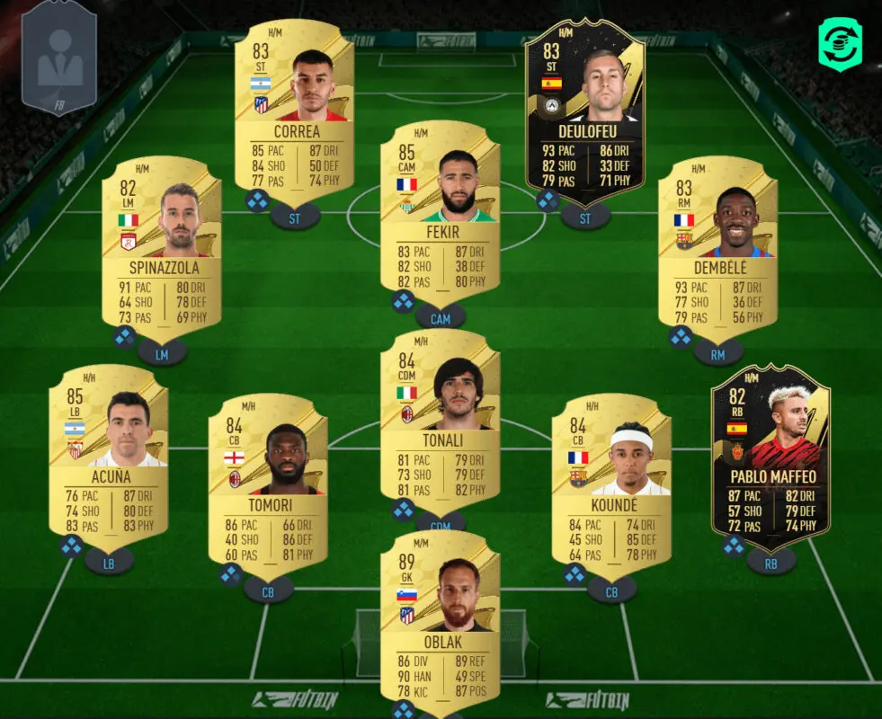 Cartas de un híbrido Serie A - LaLiga Santander FIFA 23 Ultimate Team