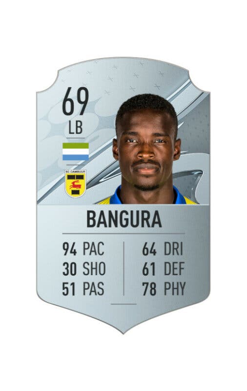 Carta oro Bangura FIFA 23 Ultimate Team
