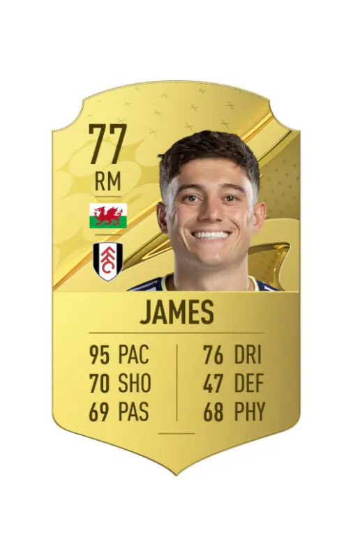 Carta oro Daniel James FIFA 23 Ultimate Team