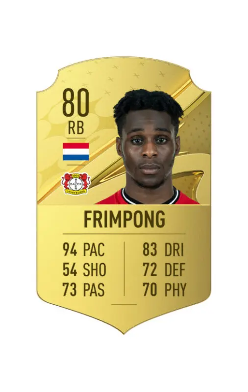 Carta oro Frimpong FIFA 23 Ultimate Team