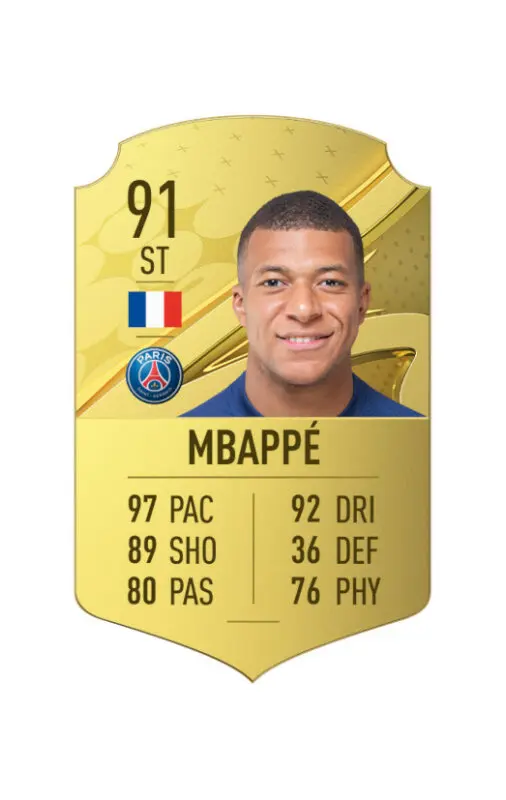Carta oro Kylian Mbappé FIFA 23 Ultimate Team