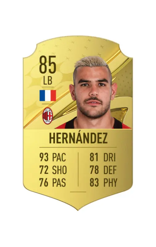 Carta oro Theo Hernández FIFA 23 Ultimate Team