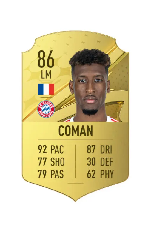 Carta oro Coman FIFA 23 Ultimate Team
