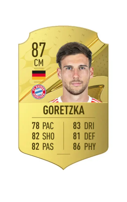 Carta oro Goretzka FIFA 23 Ultimate Team