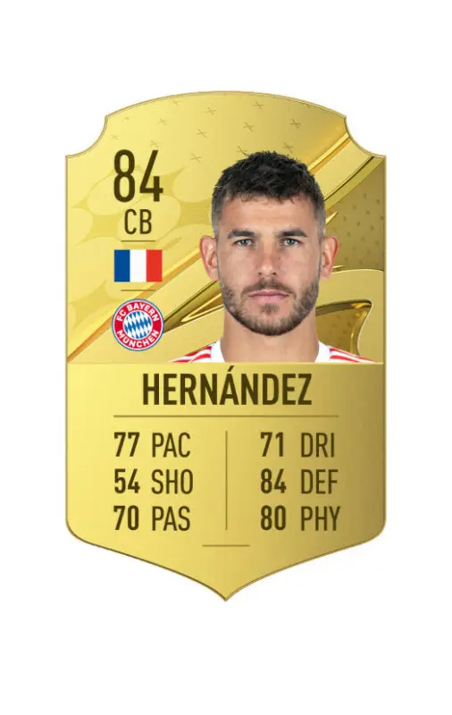 Carta oro Lucas Hernández FIFA 23 Ultimate Team