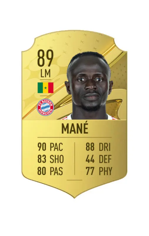 Carta oro Mané FIFA 23 Ultimate Team