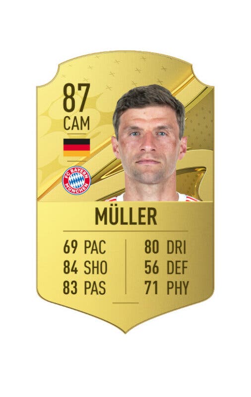 Carta oro Müller FIFA 23 Ultimate Team