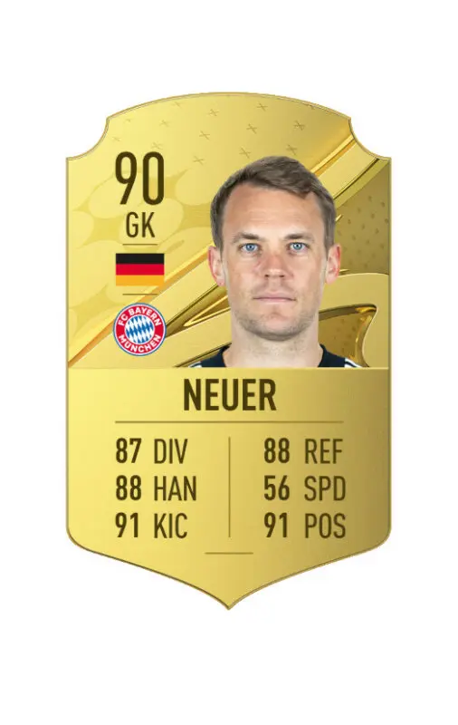Carta oro Neuer FIFA 23 Ultimate Team