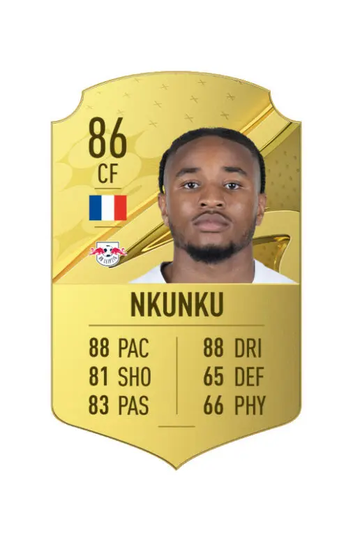 Carta oro Nkunku FIFA 23 Ultimate Team