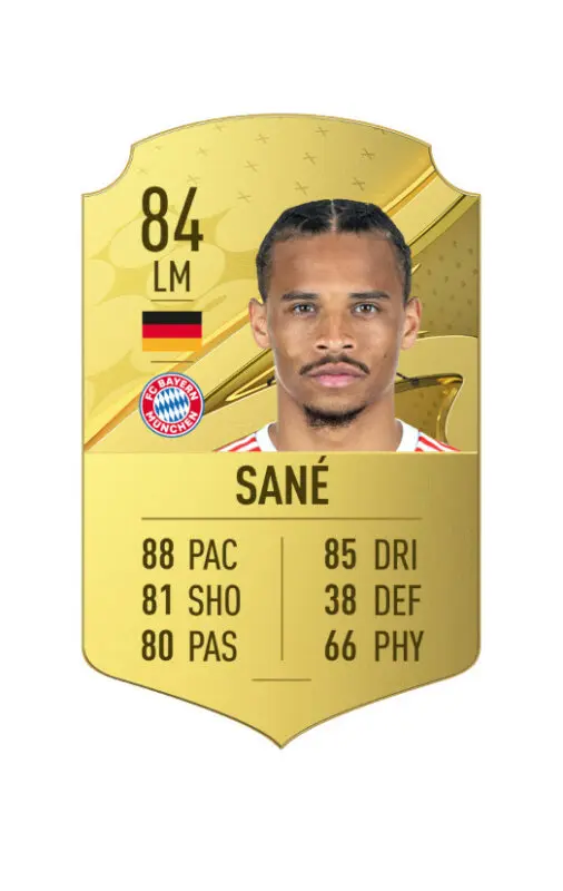Carta oro Leroy Sané FIFA 23 Ultimate Team