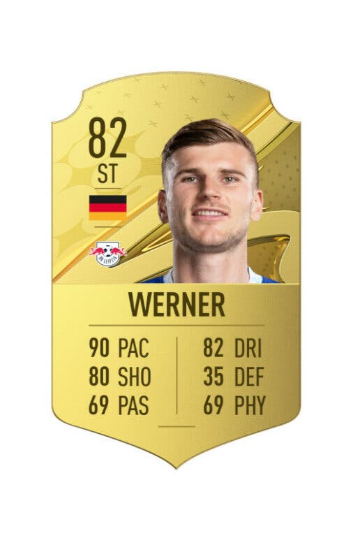 Carta oro Werner FIFA 23 Ultimate Team