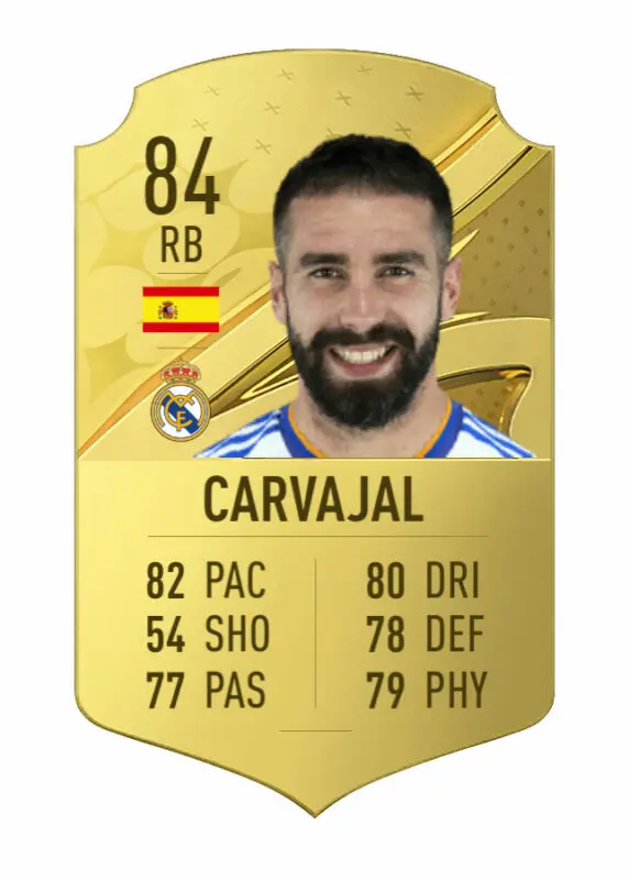 Carta oro Carvajal FIFA 23 Ultimate Team