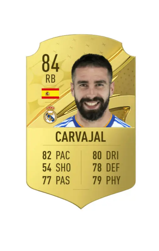 Carta oro Carvajal FIFA 23 Ultimate Team
