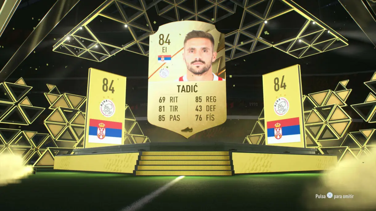 Pack opening con Tadic de portada FIFA 22 Ultimate Team