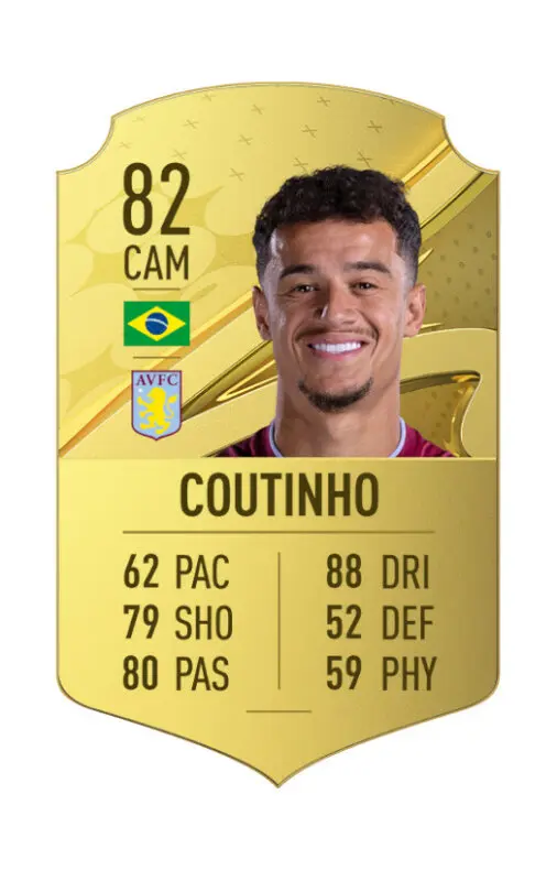 Carta oro Coutinho FIFA 23 Ultimate Team