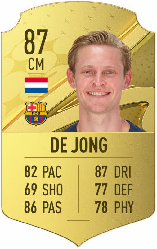 Carta oro De Jong FIFA 23 Ultimate Team