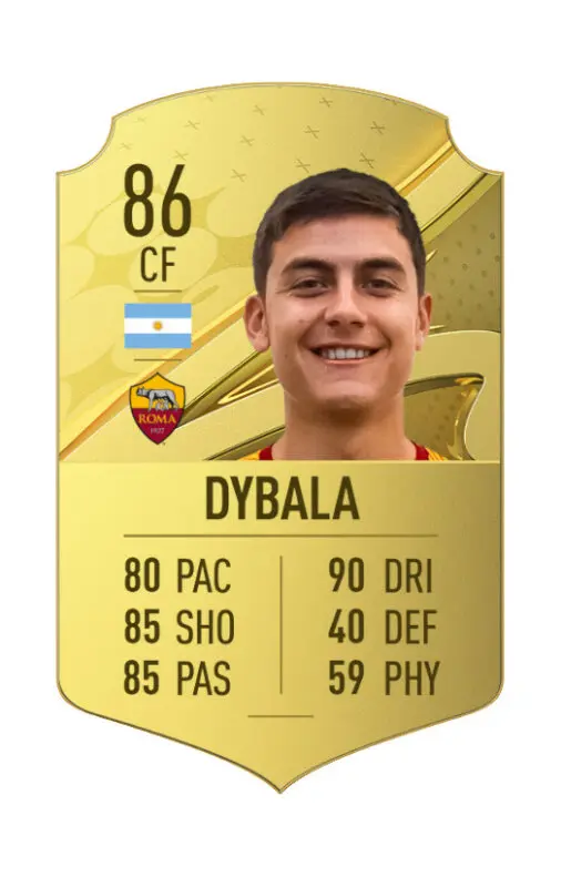 Carta oro Dybala FIFA 23 Ultimate Team