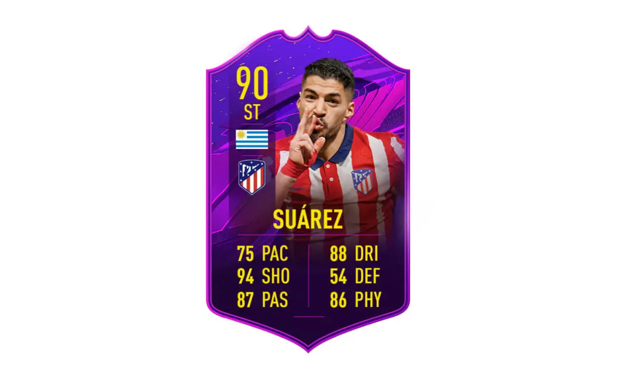 Carta Luis Suárez MOTM FIFA 21 Ultimate Team