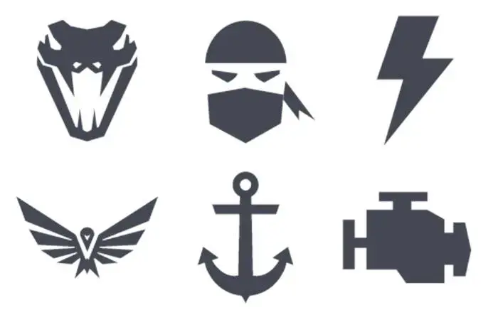 Logos estilos Cazador, Sombra, Catalizador, Halcón, Ancla y Motor FIFA 23 Ultimate Team