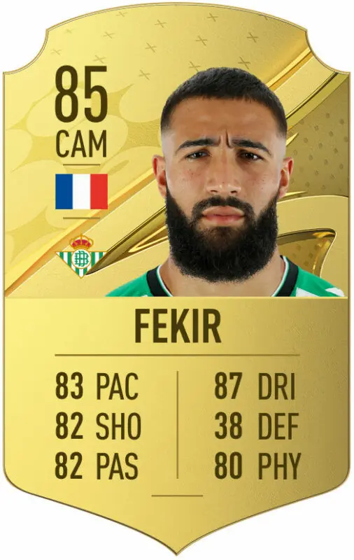 Carta oro Fekir FIFA 23 Ultimate Team