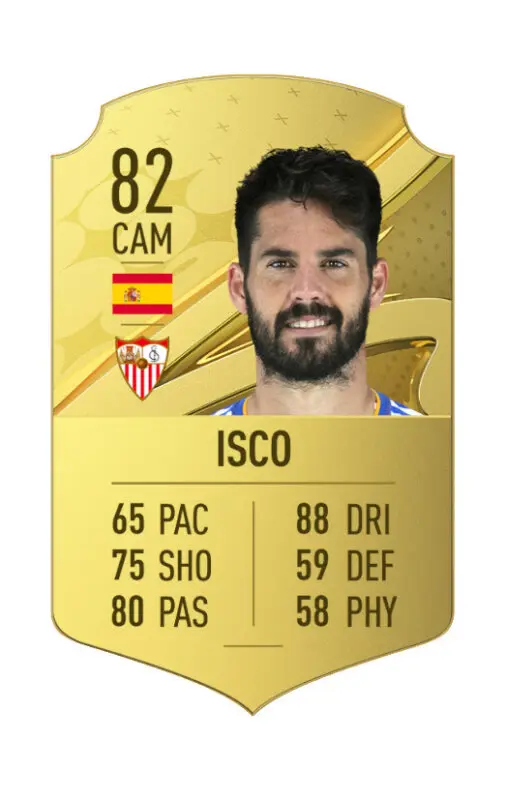 Carta oro Isco FIFA 23 Ultimate Team