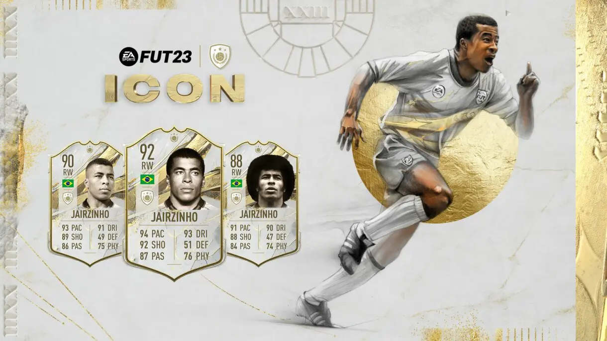 Cartas Icono Baby, Medio y Prime Jairzinho FIFA 23 Ultimate Team